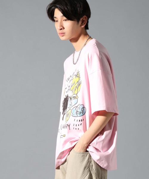 STOCKHOLM SYNDROME（ストックホルムシンドローム）の「STOCKHOLM SYNDROME／DINO TEE（Tシャツ/カットソー・メンズ・ホワイト/ピンク/グレー・FREE）」の16枚目の写真