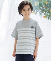 セール】【100-130cm】 ボーダービックシルエットTシャツ（Tシャツ