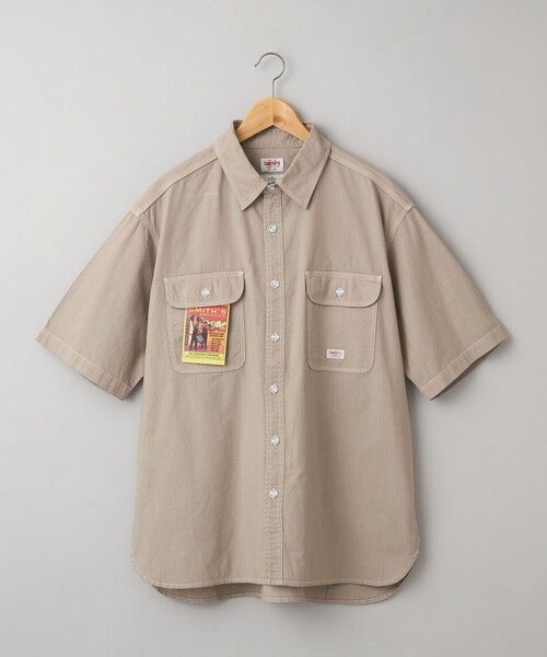 SMITH'S AMERICAN(スミスアメリカン)の「SMITH’S(スミス)別注ヴィンテージライクショートスリーブシャツ(シャツ/ブラウス・メンズ・ライトブルー/ベージュ/オレンジ・S/M/L/XL)」の11枚目の写真
