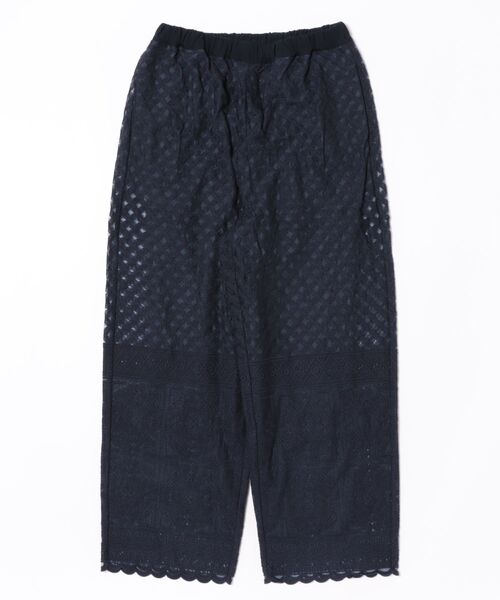 SUPER HAKKA（スーパーハッカ）の「パネルエンブロイダリーレースパンツ（裏地付き）（その他パンツ・レディース・ネイビー/マスタード・S/M）」の2枚目の写真