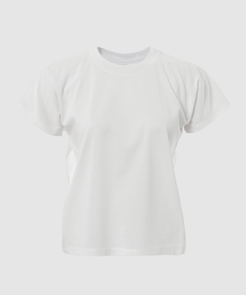 YOHEI OHNO(ヨウヘイオオノ)の「Double Sided T-shirt Ⅱ(Tシャツ/カットソー・レディース・ホワイト/ブラック・36/38)」の1枚目の写真