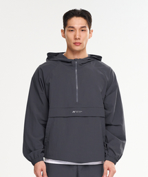 LAZYBEE（レイジービー）の「キャンプマルチスポーツランニングウィンドブレーカーアノラックフードジップアップジャケットトップスMチャコール（マウンテンパーカー）」