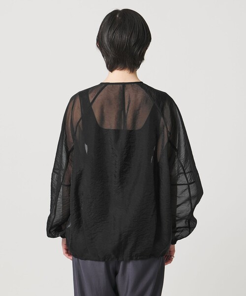 MARW UNITED ARROWS（マルゥ ユナイテッドアローズ）の「＜MARW UNITED ARROWS＞シアー ジップ ブルゾン（その他アウター・レディース・ブラック/ホワイト・FREE）」の18枚目の写真
