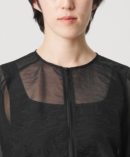 MARW UNITED ARROWS（マルゥ ユナイテッドアローズ）の「＜MARW UNITED ARROWS＞シアー ジップ ブルゾン（その他アウター・レディース・ブラック/ホワイト・FREE）」の19枚目の写真