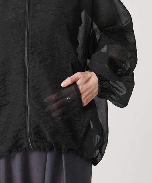 MARW UNITED ARROWS（マルゥ ユナイテッドアローズ）の「＜MARW UNITED ARROWS＞シアー ジップ ブルゾン（その他アウター・レディース・ブラック/ホワイト・FREE）」の22枚目の写真