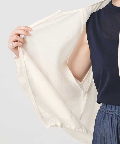 MARW UNITED ARROWS(マルゥ ユナイテッドアローズ)の「<MARW UNITED ARROWS>シアー ジップ ブルゾン(その他アウター・レディース・ブラック/ホワイト・FREE)」の12枚目の写真