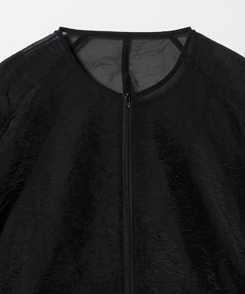 MARW UNITED ARROWS(マルゥ ユナイテッドアローズ)の「<MARW UNITED ARROWS>シアー ジップ ブルゾン(その他アウター・レディース・ブラック/ホワイト・FREE)」の16枚目の写真