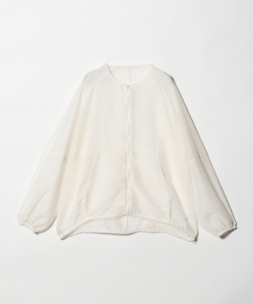 MARW UNITED ARROWS（マルゥ ユナイテッドアローズ）の「＜MARW UNITED ARROWS＞シアー ジップ ブルゾン（その他アウター・レディース・ブラック/ホワイト・FREE）」の5枚目の写真