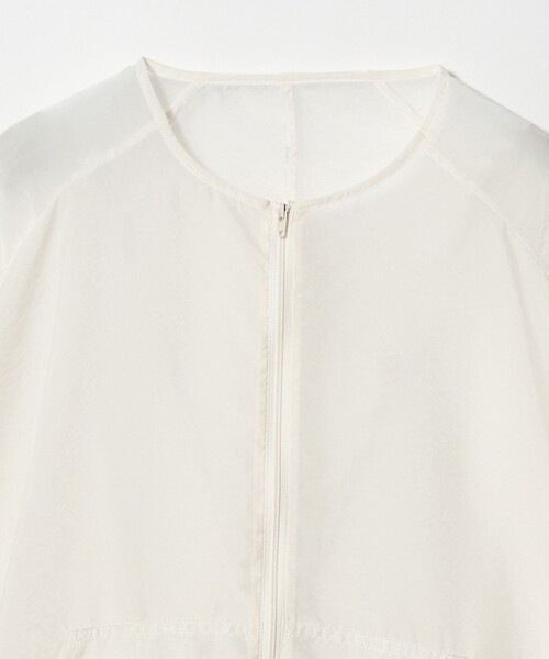 MARW UNITED ARROWS（マルゥ ユナイテッドアローズ）の「＜MARW UNITED ARROWS＞シアー ジップ ブルゾン（その他アウター・レディース・ブラック/ホワイト・FREE）」の6枚目の写真