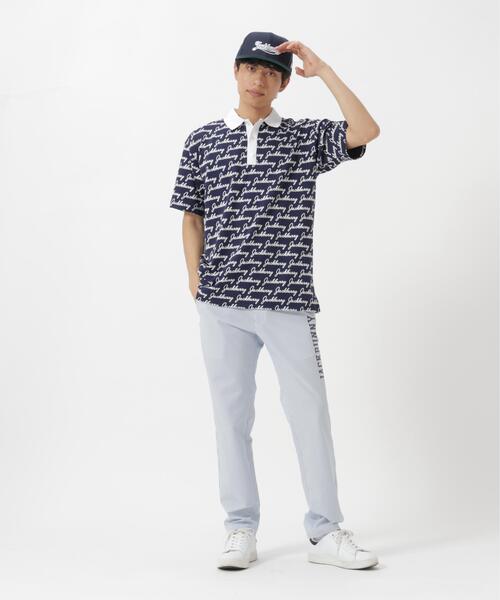Jack Bunny!!（ジャックバニー）の「Pe/Nyロゴジャガード半袖ポロシャツ（ポロシャツ・メンズ・ネイビー/グリーン・X-LARGE/MEDIUM/LARGE）」の18枚目の写真