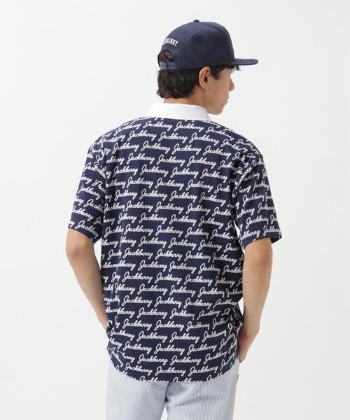 Jack Bunny!!（ジャックバニー）の「Pe/Nyロゴジャガード半袖ポロシャツ（ポロシャツ・メンズ・ネイビー/グリーン・X-LARGE/MEDIUM/LARGE）」の16枚目の写真