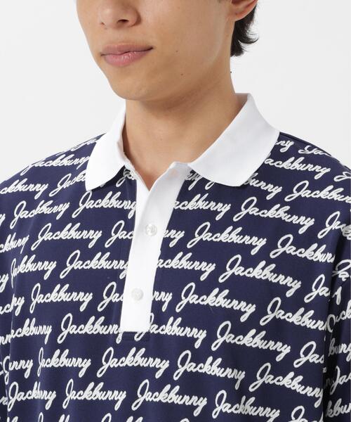Jack Bunny!!（ジャックバニー）の「Pe/Nyロゴジャガード半袖ポロシャツ（ポロシャツ・メンズ・ネイビー/グリーン・X-LARGE/MEDIUM/LARGE）」の17枚目の写真