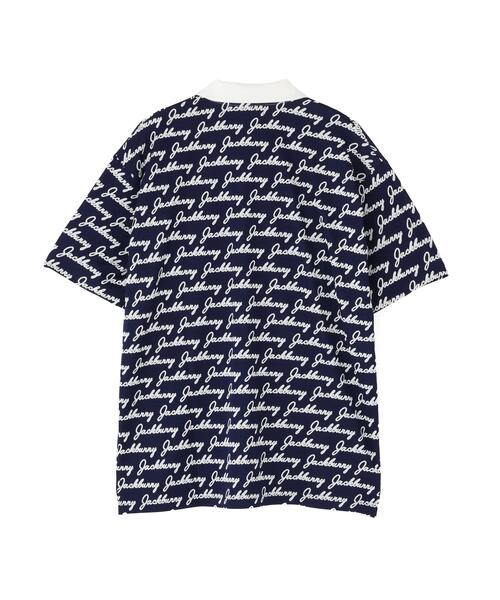 Jack Bunny!!（ジャックバニー）の「Pe/Nyロゴジャガード半袖ポロシャツ（ポロシャツ・メンズ・ネイビー/グリーン・X-LARGE/MEDIUM/LARGE）」の6枚目の写真