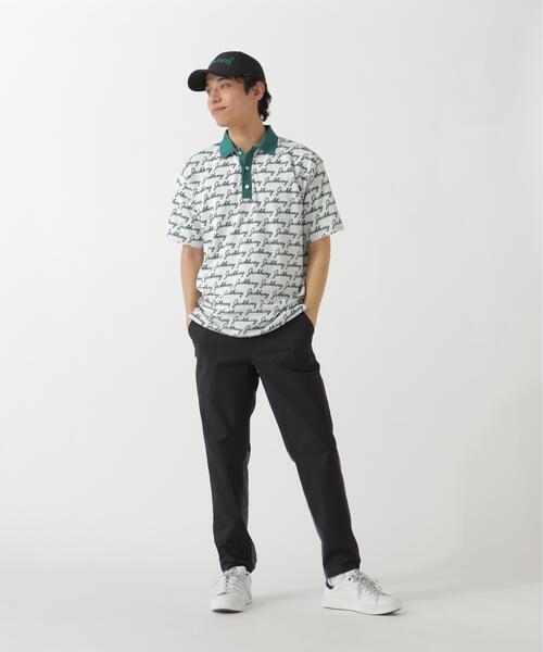 Jack Bunny!!（ジャックバニー）の「Pe/Nyロゴジャガード半袖ポロシャツ（ポロシャツ・メンズ・ネイビー/グリーン・X-LARGE/MEDIUM/LARGE）」の9枚目の写真