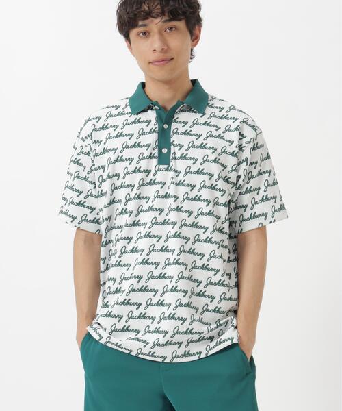 Jack Bunny!!（ジャックバニー）の「Pe/Nyロゴジャガード半袖ポロシャツ（ポロシャツ・メンズ・ネイビー/グリーン・X-LARGE/MEDIUM/LARGE）」の10枚目の写真