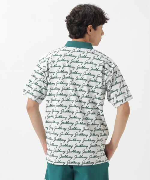 Jack Bunny!!（ジャックバニー）の「Pe/Nyロゴジャガード半袖ポロシャツ（ポロシャツ・メンズ・ネイビー/グリーン・X-LARGE/MEDIUM/LARGE）」の11枚目の写真