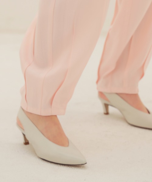 CORSO ROMA，9（コルソローマ）の「CORSO ROMA，9 / slingbacks pumps(コルソ ローマ スリングバックパンプス MILLY979)（パンプス・レディース・ブラック/ホワイト・37/36）」の4枚目の写真