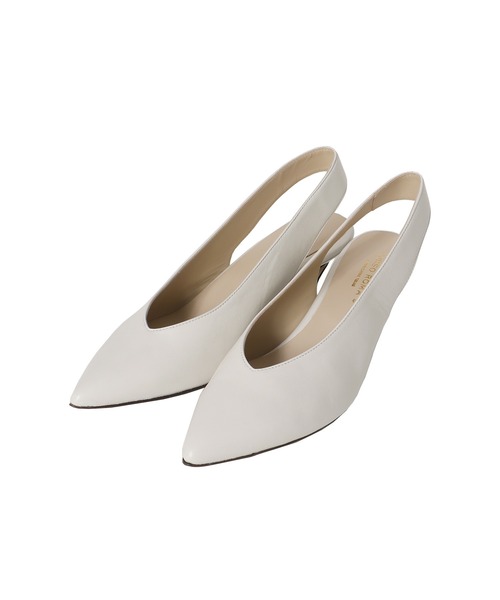 CORSO ROMA，9（コルソローマ）の「CORSO ROMA，9 / slingbacks pumps(コルソ ローマ スリングバックパンプス MILLY979)（パンプス・レディース・ブラック/ホワイト・37/36）」の7枚目の写真