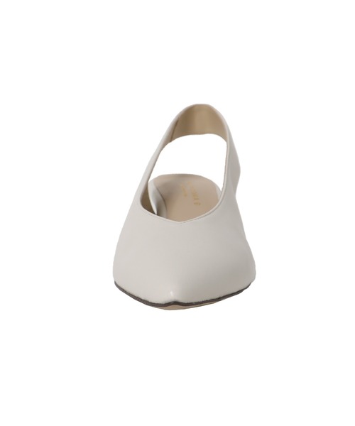 CORSO ROMA，9（コルソローマ）の「CORSO ROMA，9 / slingbacks pumps(コルソ ローマ スリングバックパンプス MILLY979)（パンプス・レディース・ブラック/ホワイト・37/36）」の8枚目の写真