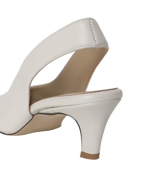 CORSO ROMA，9（コルソローマ）の「CORSO ROMA，9 / slingbacks pumps(コルソ ローマ スリングバックパンプス MILLY979)（パンプス・レディース・ブラック/ホワイト・37/36）」の13枚目の写真