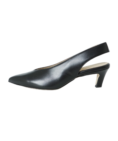CORSO ROMA，9（コルソローマ）の「CORSO ROMA，9 / slingbacks pumps(コルソ ローマ スリングバックパンプス MILLY979)（パンプス・レディース・ブラック/ホワイト・37/36）」の15枚目の写真