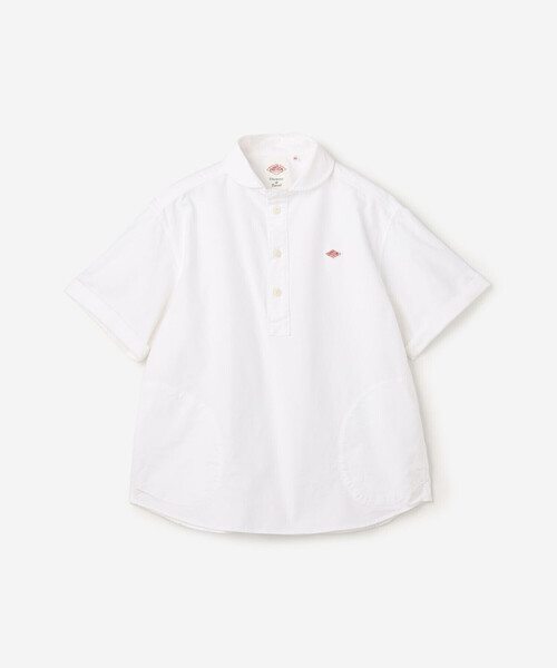 DANTON bshop 丸襟プルオーバーシャツ DANTON | オックスフォード 丸襟半袖プルオーバーシャツ SOLID WOMEN