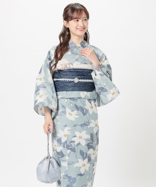 Honeys(ハニーズ)の「兵児帯(和装小物・レディース・アイボリー/ブルー/レッド/グリーン/ピンク/エンジ/マスタード・F)」の19枚目の写真