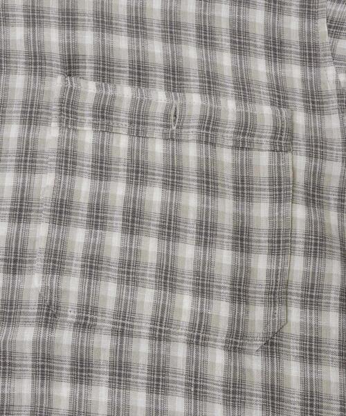 FORK&SPOON(フォークアンドスプーン)の「FORK&SPOON フレンチリネンオープンカラーショートスリーブシャツ(シャツ/ブラウス・メンズ・ブラウン/ブルー系その他/ベージュ系その他・4/5)」の22枚目の写真