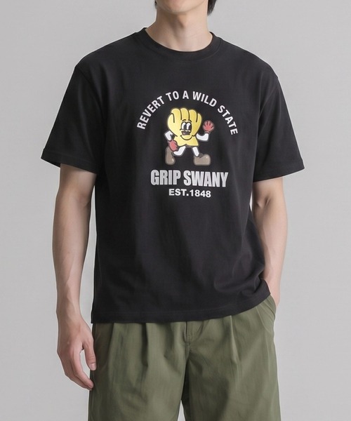 GRIP SWANY(グリップスワニー)の「【GSMCT-118】 SWANY BOY TEE(Tシャツ/カットソー・メンズ・Black/サンドベージュ/White/ヘザーグレー・XL/M/L/XXL)」の1枚目の写真