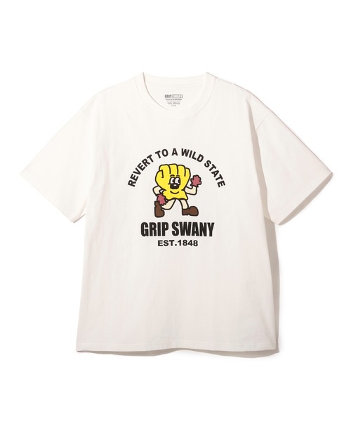 GRIP SWANY(グリップスワニー)の「【GSMCT-118】 SWANY BOY TEE(Tシャツ/カットソー・メンズ・Black/サンドベージュ/White/ヘザーグレー・XL/M/L/XXL)」の2枚目の写真