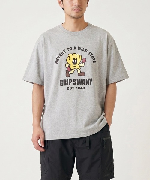 GRIP SWANY(グリップスワニー)の「【GSMCT-118】 SWANY BOY TEE(Tシャツ/カットソー・メンズ・Black/サンドベージュ/White/ヘザーグレー・XL/M/L/XXL)」の3枚目の写真