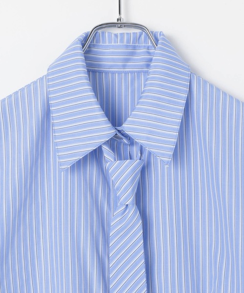 PAGEBOY(ページボーイ)の「アソートネクタイツキシャツ(シャツ/ブラウス・レディース・ブラック系その他/ブルー系その他/ホワイト系その他・FREE)」の4枚目の写真