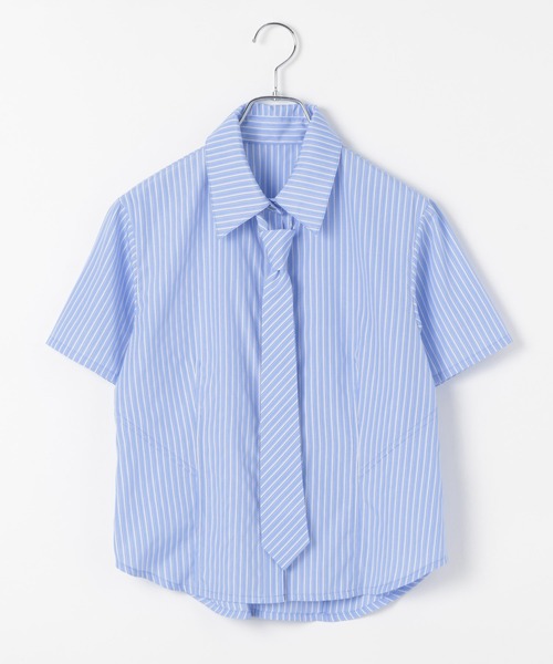 PAGEBOY(ページボーイ)の「アソートネクタイツキシャツ(シャツ/ブラウス・レディース・ブラック系その他/ブルー系その他/ホワイト系その他・FREE)」の9枚目の写真