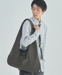 LAD EDITION（ラッドエディション）の「ウォッシュドペブルトートビッグバッグ_カーキグレー（ショルダーバッグ）」