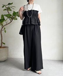 un dix cors | フリルセットアップ(つなぎ/オールインワン)