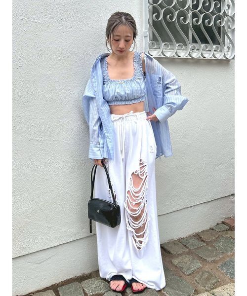 LILY BROWN（リリーブラウン）の「Lily Bearスウェットパンツ（その他パンツ・レディース・イエロー/オフホワイト/グレー・F）」の18枚目の写真