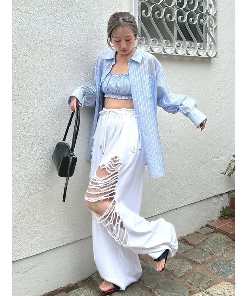 LILY BROWN（リリーブラウン）の「Lily Bearスウェットパンツ（その他パンツ・レディース・イエロー/オフホワイト/グレー・F）」の22枚目の写真