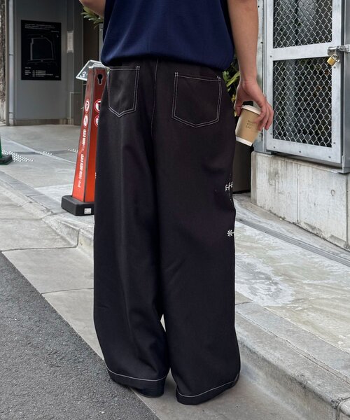 CIAOPANIC（チャオパニック）の「サイドステッチワイドスラックス（その他パンツ・メンズ・ブラック/グレー・LARGE/MEDIUM）」の20枚目の写真