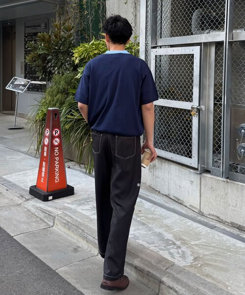 CIAOPANIC（チャオパニック）の「サイドステッチワイドスラックス（その他パンツ・メンズ・ブラック/グレー・LARGE/MEDIUM）」の3枚目の写真
