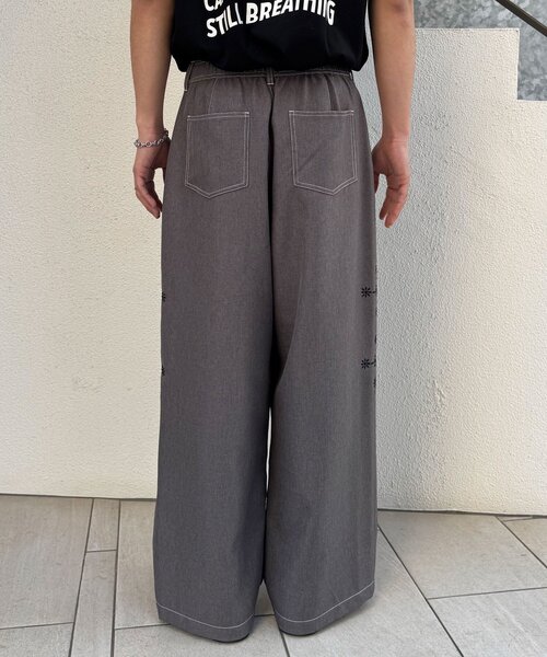CIAOPANIC（チャオパニック）の「サイドステッチワイドスラックス（その他パンツ・メンズ・ブラック/グレー・LARGE/MEDIUM）」の13枚目の写真