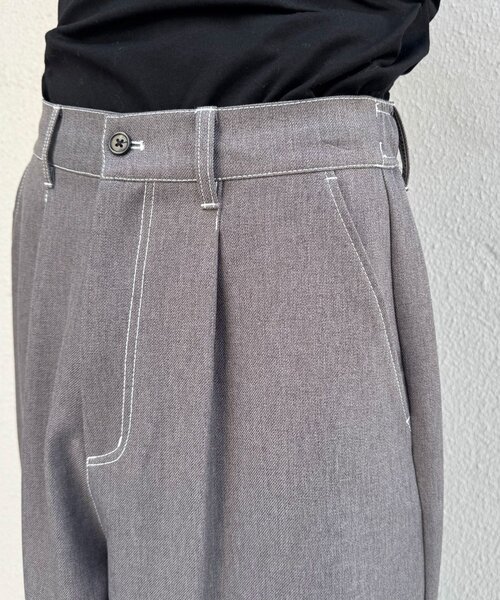 CIAOPANIC（チャオパニック）の「サイドステッチワイドスラックス（その他パンツ・メンズ・ブラック/グレー・LARGE/MEDIUM）」の14枚目の写真