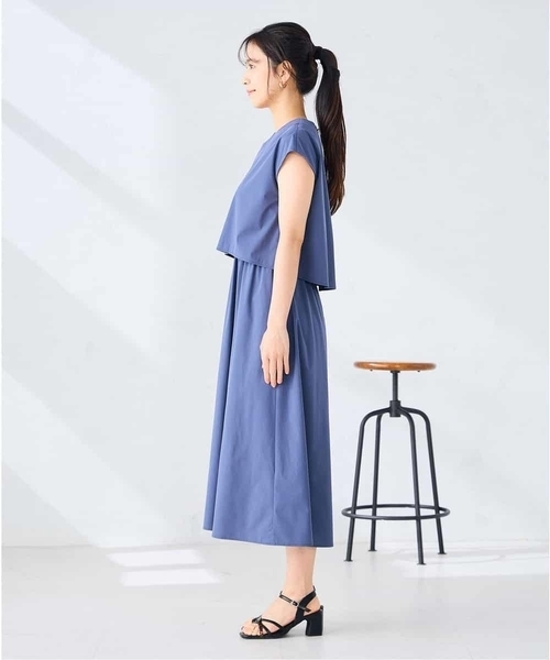 a.v.v(アーヴェヴェ)の「【微撥水】ナイロンドッキングワンピース(ワンピース・レディース・カーキ/ネイビー・38/40)」の11枚目の写真