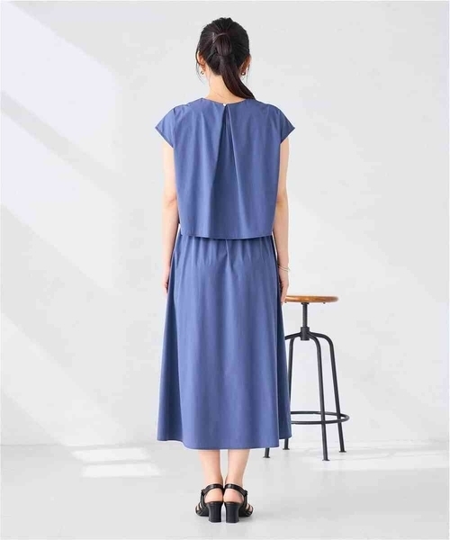 a.v.v(アーヴェヴェ)の「【微撥水】ナイロンドッキングワンピース(ワンピース・レディース・カーキ/ネイビー・38/40)」の10枚目の写真