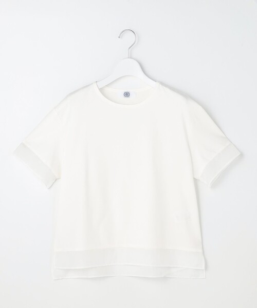J.PRESS(ジェイプレス)の「【シーンレスに活躍】コットンスムース シアーデザイン カットソー(Tシャツ/カットソー・レディース・ライトグレー系/ライトグリーン系/サックスブルー系/ホワイト系/ネイビー系/ブラウン系・T15/T13)」の18枚目の写真