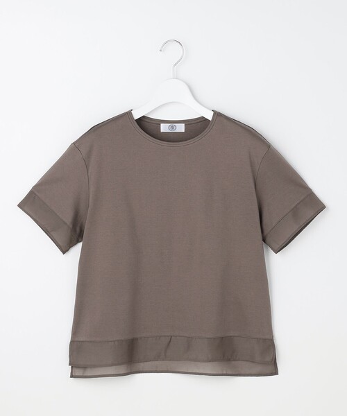 J.PRESS(ジェイプレス)の「【シーンレスに活躍】コットンスムース シアーデザイン カットソー(Tシャツ/カットソー・レディース・ライトグレー系/ライトグリーン系/サックスブルー系/ホワイト系/ネイビー系/ブラウン系・T15/T13)」の20枚目の写真