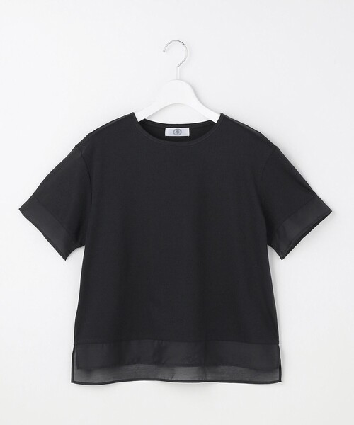 J.PRESS(ジェイプレス)の「【シーンレスに活躍】コットンスムース シアーデザイン カットソー(Tシャツ/カットソー・レディース・ライトグレー系/ライトグリーン系/サックスブルー系/ホワイト系/ネイビー系/ブラウン系・T15/T13)」の21枚目の写真