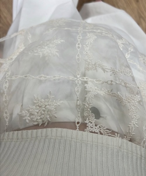 WILLFULLY(ウィルフリー)の「square lace big tee & rib tops SET(Tシャツ/カットソー・レディース・ブラック/ナチュラル・FREE)」の12枚目の写真