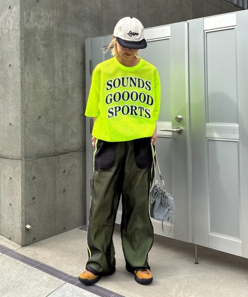 SOUNDSGOOOOD(サウンズグッド)の「【SOUNDS GOOOOD】レイヤードシアーイージーパンツ(その他パンツ・メンズ・ブラック/ベージュ・ONE SIZE)」の21枚目の写真