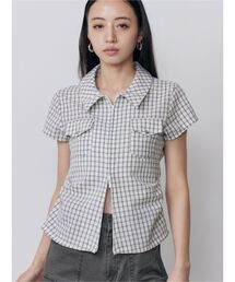 MURUA | ジップハーフスリーブシャツ(シャツ/ブラウス)