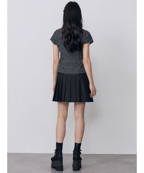 MURUA(ムルーア)の「ジップハーフスリーブシャツ 夏服(シャツ/ブラウス・レディース・ホワイト/ブラック・FREE)」の12枚目の写真